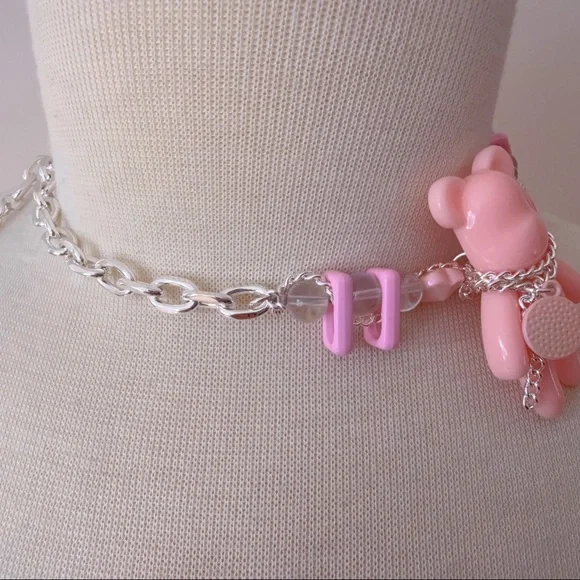 Pink Choker Necklace - Picture 3 of 6